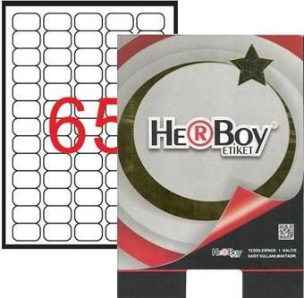 Herboy Laser Etiket 100 Yaprak 38.1X21.2 Mm Laser-Copy-İnkjet HB-1065