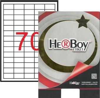 Herboy Laser Etiket 100 Yaprak 40X20 Mm Laser-Copy-İnkjet HB-1270
