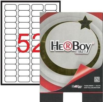 Herboy Laser Etiket 100 Yaprak 46.4X21.2 Mm Laser-Copy-İnkjet HB-1052