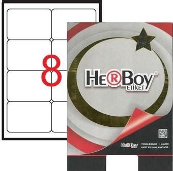 Herboy Laser Etiket 100 Yaprak 99.1X67.7 Mm Laser-Copy-İnkjet HB-1008