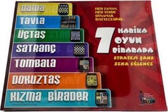 7 Nostaljik Oyun Birarada /Satranç- Dama - Kızma Birader - Tavla- 3 Taş Zeka Oyunu - 9 Taş Zeka Oyunu -Tombala