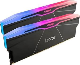 Lexar ARES 32GB (2x16GB) DDR5 6000MHz Siyah CL28 Siyah RGB Bellek (LD5U16G60C28BR-RGD)