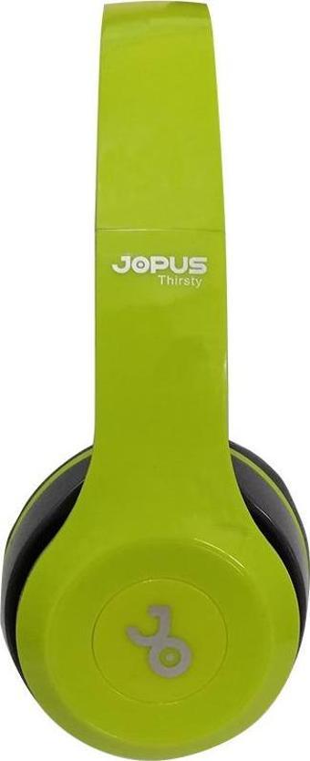 Jopus Thirsty Kablosuz Kulak Üstü Bluetooth Kulaklık - Yeşil