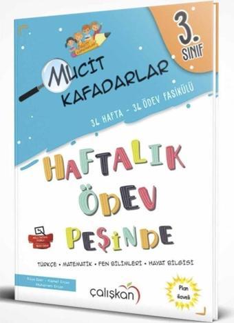 Çalışkan Yayınları 3. Sınıf Mucit Kafadarlar Haftalık Ödev Peşinde - Çalışkan Yayınları