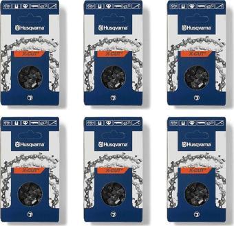 6'lı Paket Husqvarna Kesim Motoru Zinciri 3/8 Adım 34 Diş 1.5 mm Ayak