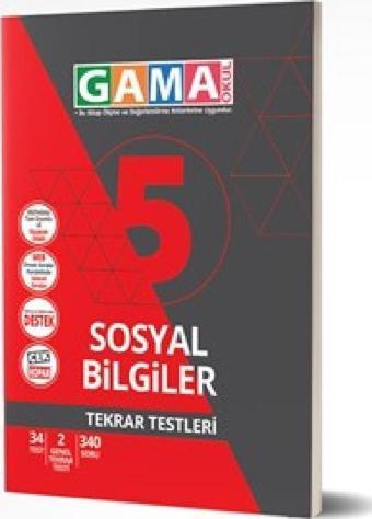 Gama Yayınları 5. Sınıf NAR Sosyal Bilgiler Tekrar Testleri