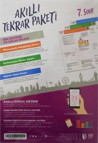 Teas Press Yayınları 7. Sınıf Din Kültürü Ve Ahlak Bilgisi Akıllı Tekrar - Teas Press