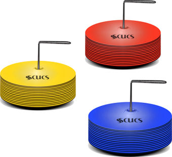 Scucs Antrenman Çanagı Düz Kauçuk 10 Lu Set