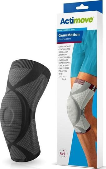 Actimove Genumotion Örgü Yüksek Kalite Diz Desteği Charcoal