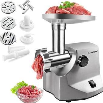 Harlem Pro Force Meat Grinder 3000 W Et Kıyma Makinesi, Sucuk, Sosis, İçli Köfte Aparatlı