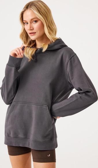 Jerf Lydney Unisex Kapüşonlu Sweatshirt Antrasit