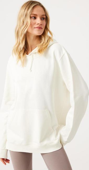 Jerf Lydney Unisex Kapüşonlu Sweatshirt Krem