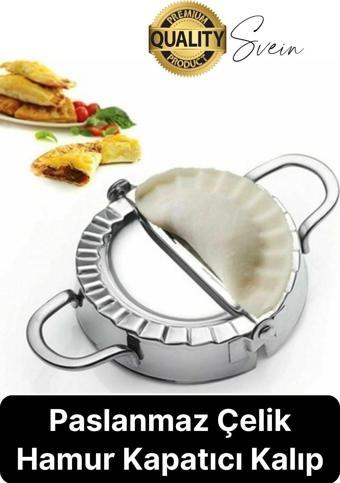 Pratik Metal Hamur Kapatıcı Çi Börek Mantı Kurabiye Poğaça Kalıbı Paslanmaz Çelik 17.5 cm 1 Adet