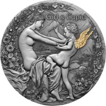 Girl Cupid Gümüş Sikke Coin