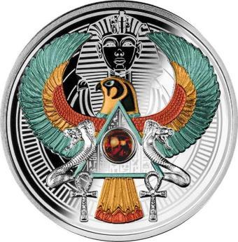 Tutankhamun Falcon 17,5 gr Gümüş Sikke Coin