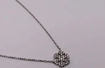 AgaKulche Gümüş Kar Tanesi Hayalet Kolye