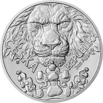 Czech Lion  2023 2 Ons Gümüş Sikke Coin