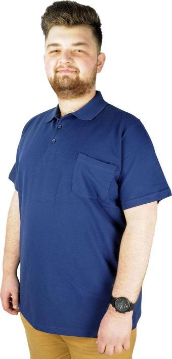 Modexl T-Shirt Polo Yaka Cepli Klasik 20550 Indigo