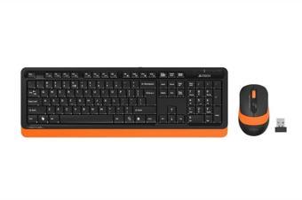 A4 Tech Fg1010 Turuncu Fstyler Türkçe Q 2,4ghz  Kablosuz Klavye Mouse Set