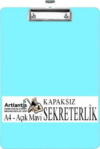Sekreterlik Kapaksız A4 1 Adet Renkli A4 Kapaksız Sekreterlik Klipsli Metal Mekanizmalı 80 Yaprak Kapasiteli