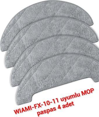 Lin Grup Wiami Fx-10 Ve Fx-11 Uyumlu 4 Adet Mop Paspas Bezi Mikrofiber