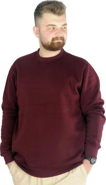 Modexl Erkek Sweatshirt Bisiklet Yaka Basic 20131 Mürdüm