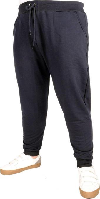 Modexl Büyük Beden Eşofman Altı Darpaça Baskılı 20507 Lacivert