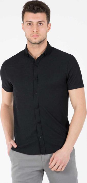 Wemsey Erkek Slim Fit Gömlek 12301 Siyah