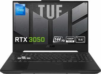 TUF Gaming F15 FX507ZC4-HN362-Gaming i5 8GB 512GB SSD RTX3050 4GB 15.6inç 144Hz FHD FDos Laptop