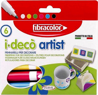 Fibracolor Ideco Artist Dekorasyon Kalemi 6 Renk 10640