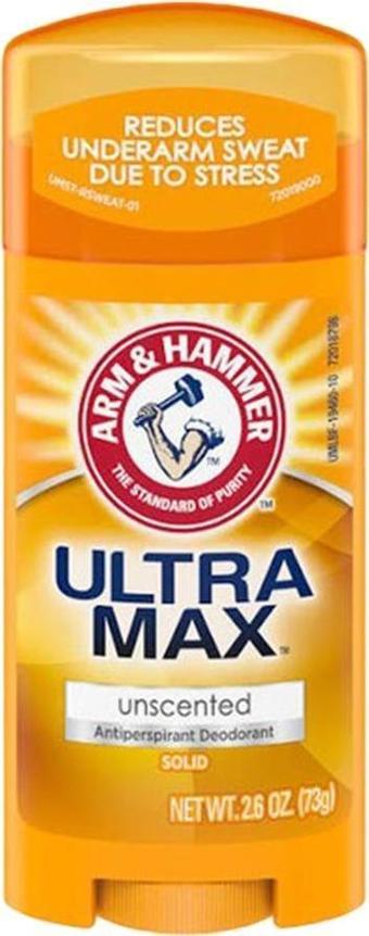 Arm & Hammer Ultra Max Stick Deodorant Unscented 73 gr (Küçük)