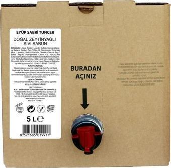 Eyüp Sabri Tuncer Doğal Zeytinyağlı Sıvı Sabun 5 lt - Bag in Box