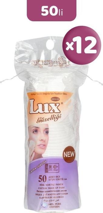 Lux Disk Makyaj Pamuğu 50'li x 12