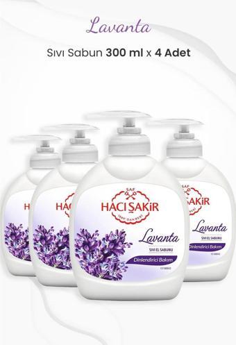 Hacı Şakir Lavanta Dinlendirici Sıvı Sabun 300 ml x 4 Adet