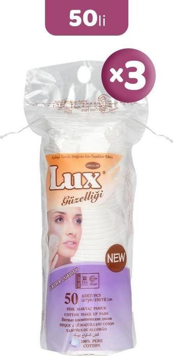 Lux Disk Makyaj Pamuğu 50'li x 3