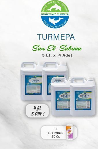 4 AL 3 ÖDE Turmepa Sıvı Sabun 5 Litre, Pamuk