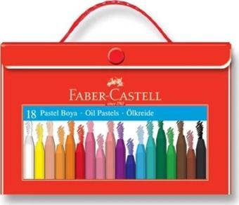 Faber-Castell Plastik Çantalı 18'li Pastel Boya