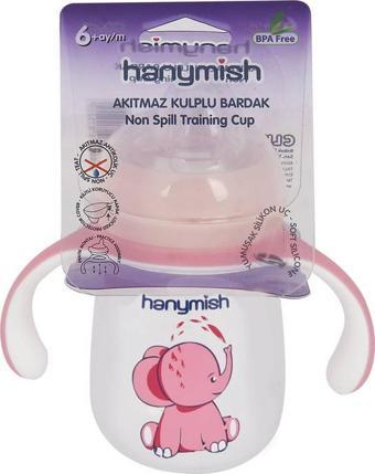 Hanymish 520 Akıtmaz Kulplu Bardak 260 ml Pembe