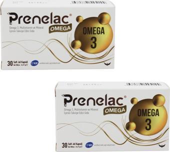 Prenelac Omega 3 Takviye Edici Gıda 30 Soft Jel Kapsül 2 ADET