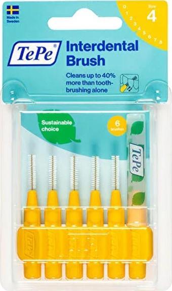 Tepe Blister Arayüz Fırçası 0.7 mm Sarı 6 lı Paket