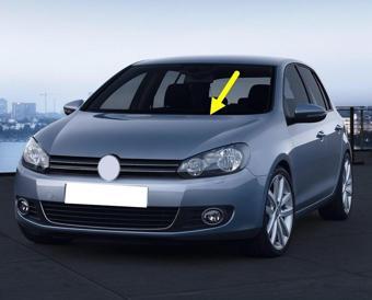 VW Golf 6 2009-2012 Ön Sol Sürücü Taraf Silecek Kolu 1Q1955409