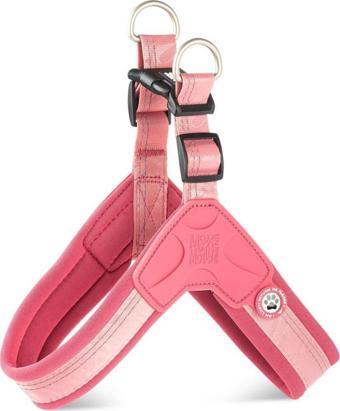 Max Molly Matrix 2.0 Akıllı Künyeli Q-Fit Köpek Göğüs Tasması Rose Large