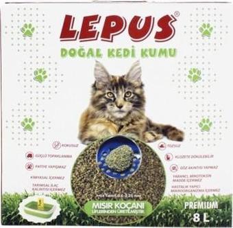 Lepus Doğal Mısır Koçanlı Kedi Kumu 8 Litre