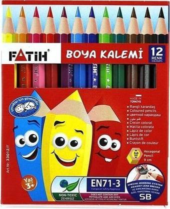 Fatih Kuru Boya 12 Renk Yarım Boy