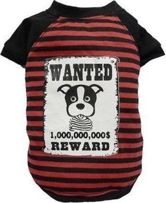 Doggy Dolly Wanted Kırmızı Köpek Tişört XXLarge