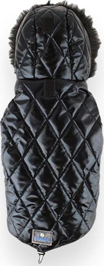 Zampa Shiny Kapüşonlu Mont Siyah XSmall