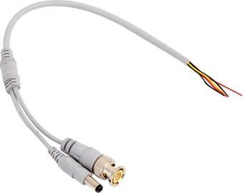 Powermaster BNC Güvenlik Kablosu Power Jacklı 30 Cm