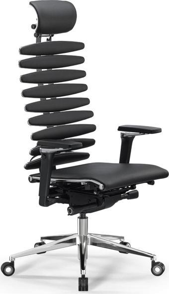 Equalizer Ergonomik Deri Yönetici Koltuğu / Ofis Sandalyesi - 55.F.28.13A Siyah