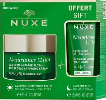 Nuxe Nuxuriance Ultra Yaşlanma Karşıtı Bakım Kremi 50 ml + Gece Kremi 15 ml Hediyeli