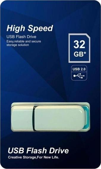 Elba Flash Bellek 32 Gb Plastik Beyaz-Mavi 2.0 Usb